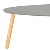 vidaXL Couchtische 2 Stk. Grau Kiefer Massivholz