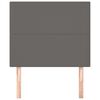 vidaXL Kopfteil Grau 90x5x118/128 cm Kunstleder