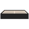 vidaXL Bettgestell Schwarz 180x200 cm