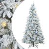 vidaXL K&uuml;nstlicher klappbarer Weihnachtsbaum Wei&szlig; 240 cm PE und PVC
