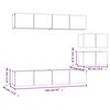 vidaXL 6-tlg. TV-Schrank-Set Wei&szlig; Holzwerkstoff