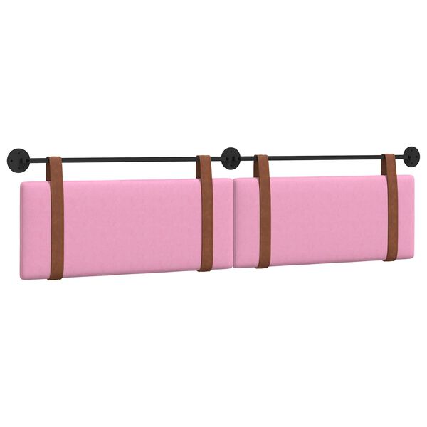 vidaXL H&auml;ngevorderseite Wandmontiert Rosa 210 x 55 x 5 cm Antikes PU