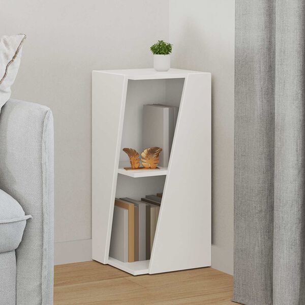 vidaXL Seitenregal Wei&szlig; 33 x 32 x 70,5 cm Holzwerkstoff