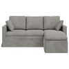 vidaXL Sofa Hellgrau Gesamtabmessungen: 178 x 134 x 80 cm (B x T x H)