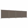 vidaXL 4-tlg. Paravent Anthrazit 698x180 cm Stoff