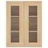 vidaXL Highboard Sonoma-Eiche 69,5x34x180 cm Holzwerkstoff