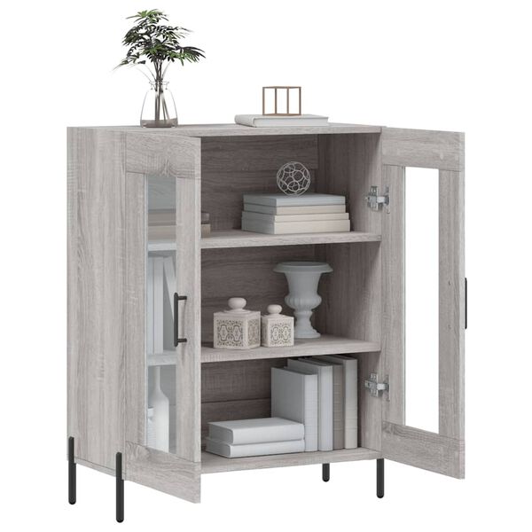 vidaXL Sideboard Grau Sonoma 69,5x34x90 cm Holzwerkstoff