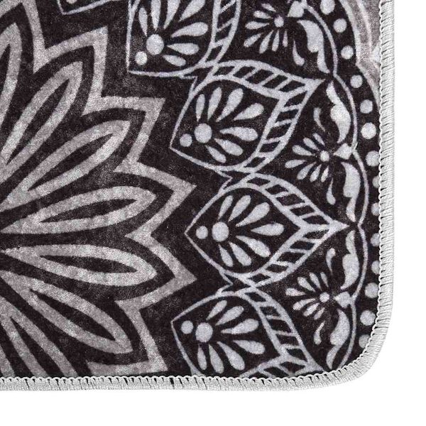 vidaXL Teppich Waschbar 190x300 cm Mehrfarbig