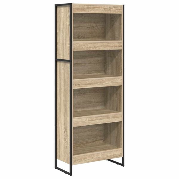 vidaXL B&uuml;cherregal Sonoma 80 x 30 x 155 cm Holzwerkstoff