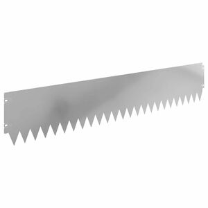 vidaXL Raseneinfassung 10 pcs 103 x 20 cm Stahl Silber
