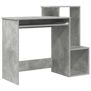 vidaXL Schreibtisch Betongrau 106 x 41 x 88.5 cm Holzwerkstoff