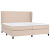 vidaXL Boxspringbett Matratze Cappuccino-Braun 200x200cm Kunstleder