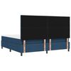 vidaXL Boxspringbett mit Matratze mit LED Blau 200 x 200 cm Stoff