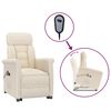 vidaXL Massagesessel Elektrisch Beige Mikrofaser