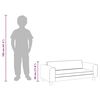 vidaXL Kindersofa mit Hocker Braun 100x50x30 cm Kunstleder