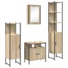 vidaXL Badezimmerm&ouml;bel-Set 4 stk. Sonoma-Eiche 33 x 33 x 185,5 cm