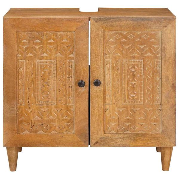 vidaXL Badezimmerschrank Wandmontiert Hellbraun 62 x 33 x 58 cm