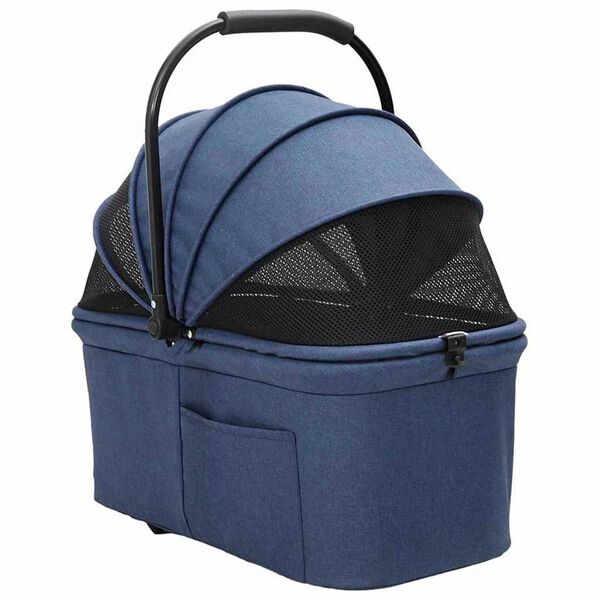 vidaXL Faltbarer Haustierwagen Blau 78 x 54 x 101 cm 600D Oxford Stoff