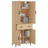 vidaXL Highboard Sonoma-Eiche 69,5x34x180 cm Holzwerkstoff