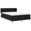 vidaXL Boxspringbett mit Matratze Schwarz 140 x 190 cm Stoff