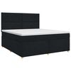 vidaXL Boxspringbett mit Matratze Schwarz 160 x 200 cm Stoff