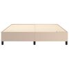 vidaXL Boxspringbettgestell Cappuccino-Braun 160x200 cm Kunstleder
