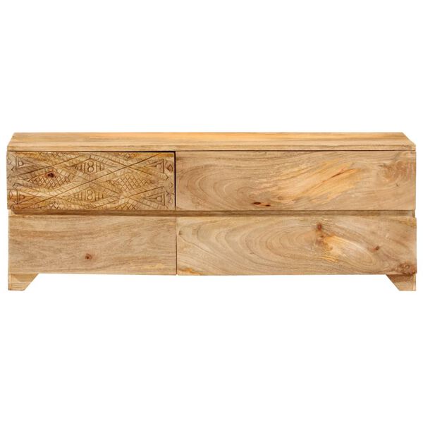 vidaXL TV-Schrank Massivholz Mango 110x30x40 cm