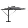 vidaXL Roma Parasol mit LED-Lichtleisten Anthrazit 286 x 284 x 270 cm