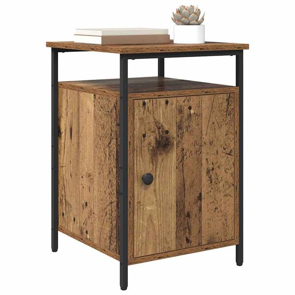 vidaXL Nachttisch Altholz 40 x 42 x 60cm Holzwerkstoff