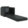 vidaXL Klappsofa Bett Schwarz 74 x 77 x 81 cm PVC
