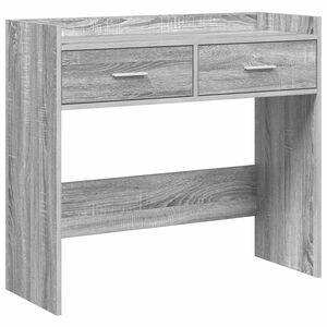 vidaXL Konsolentisch Grau Sonoma 90 x 35 x 80 cm Holzwerkstoff