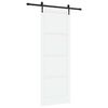 vidaXL Schiebet&uuml;r ORKDAL 83 x 232 cm Massives Kiefernholz Wei&szlig;