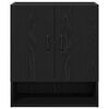 vidaXL Wandschrank Schwarz Eichen-Optik 60 x 30 x 70 cm Holzwerkstoff