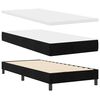 vidaXL Boxspringbett mit Matratze Schwarz 90 x 190 cm Samt