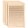 vidaXL Schrankt&uuml;ren Lamellen-Design 4 Stk. 69x49,4 cm Massivholz