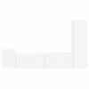 vidaXL TV-Schrankset Wandmontiert 4 pcs Wei&szlig; Holzwerkstoff