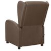 vidaXL Massagesessel mit Aufstehhilfe Taupe Stoff