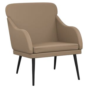 vidaXL Sessel Cappuccino-Braun 63x76x80 cm Kunstleder