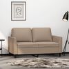 vidaXL 2-Sitzer-Sofa Cappuccino-Braun 120 cm Kunstleder