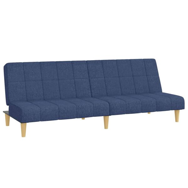 vidaXL Schlafsofa 2-Sitzer Blau Stoff