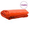 vidaXL Plane 650g / m² Orange 1,5 x 2 m Canvas mit PVC-Beschichtung