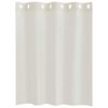 vidaXL Voile-Vorhang mit Vorh&auml;ngen 2 pcs Creme 140 x 140 cm Polyester
