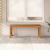 vidaXL Gartenbank 114 cm Massivholz Teak