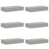 vidaXL Aufbewahrungsbox 6 stk. Vliesstoff 90 x 48 x 15 cm 64,8 L Grau