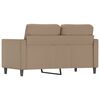 vidaXL 2-Sitzer-Sofa Cappuccino-Braun 120 cm Kunstleder