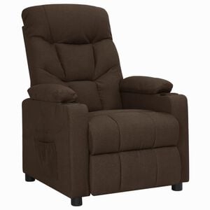 vidaXL Relaxsessel Dunkelbraun Stoff
