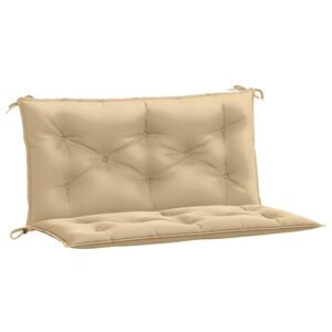 vidaXL Gartenbank-Auflagen 2 Stk. Melange Beige 100x50x7 cm Stoff
