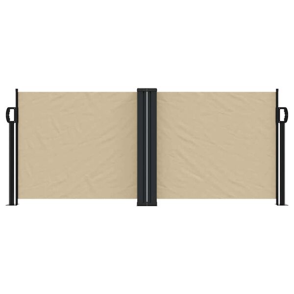vidaXL Seitenmarkise Ausziehbar Beige 100x600 cm