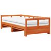 vidaXL Tagesbett Ausziehbar mit Matratzen 80x200 cm Massivholz Kiefer