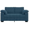 vidaXL Zweisitzer-Sofa Blau 160x77x82 cm Samt